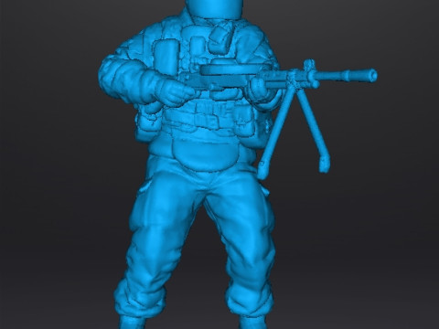 TACHANKA OPERATOR MINIATURE MODEL FOR SCIFI OR WARGAMES RPG DND 3D Print Model