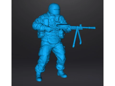 TACHANKA OPERATOR MINIATURE MODEL FOR SCIFI OR WARGAMES RPG DND 3D Print Model