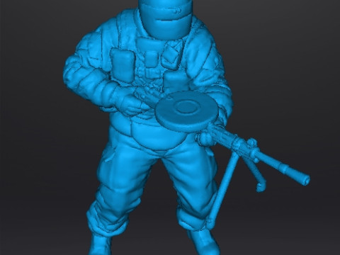 TACHANKA OPERATOR MINIATURE MODEL FOR SCIFI OR WARGAMES RPG DND 3D Print Model