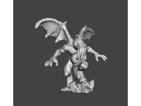 CTHULHU AVATAR RLYEH GUARDIAN MINIATURE MODEL FIGURE FOR FANTASY HORROR GAMES RPG DND 3Dプリントモデル