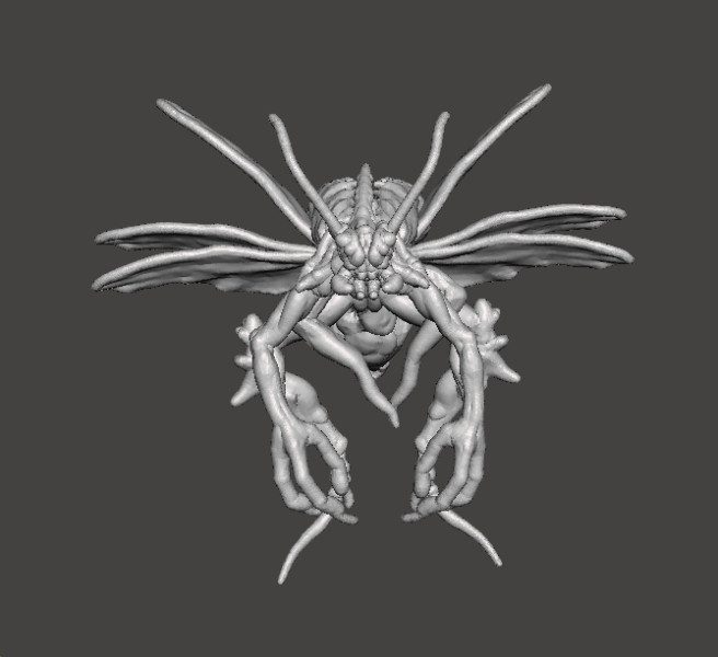 RE4 FLYING NOVISTADOR MONSTER MINIATURE MODEL FOR HORROR OR FANTASY GAMES RPG DND Modèles 3D en vedette .c4d .max .obj .3ds .fbx .stl .blend