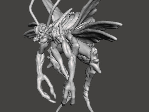 RE4 FLYING NOVISTADOR MONSTER MINIATURE MODEL FOR HORROR OR FANTASY GAMES RPG DND Modèles 3D en vedette