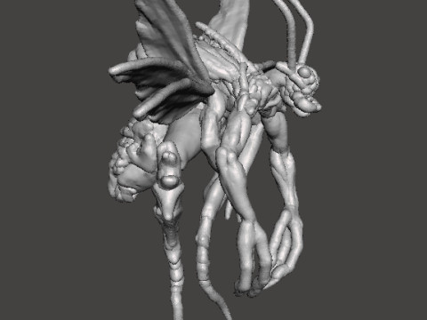 RE4 FLYING NOVISTADOR MONSTER MINIATURE MODEL FOR HORROR OR FANTASY GAMES RPG DND Modèles 3D en vedette