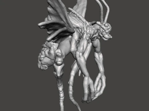 RE4 MODELLO IN MINIATURA DI MOSTRO VOLANTE NOVISTADOR PER GIOCHI HORROR O FANTASY RPG DND Modello di stampa 3D