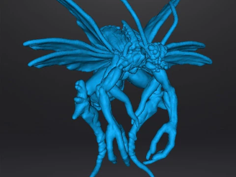 RE4 MODELLO IN MINIATURA DI MOSTRO VOLANTE NOVISTADOR PER GIOCHI HORROR O FANTASY RPG DND Modello di stampa 3D