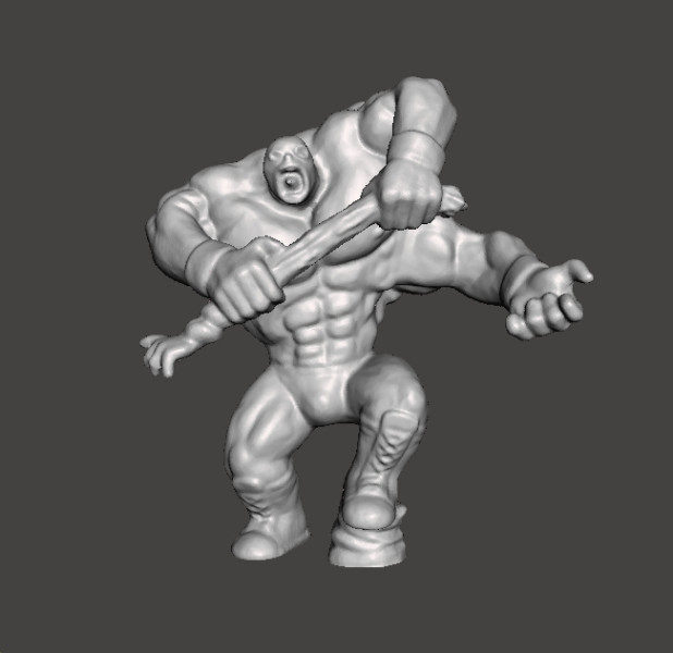 MUTANT LUCHADOR WRESTLER MINIATURE MODEL FIGURE FOR FANTASY HORROR GAMES RPG DND 3D Принт Модель .c4d .max .obj .3ds .fbx .stl .blend