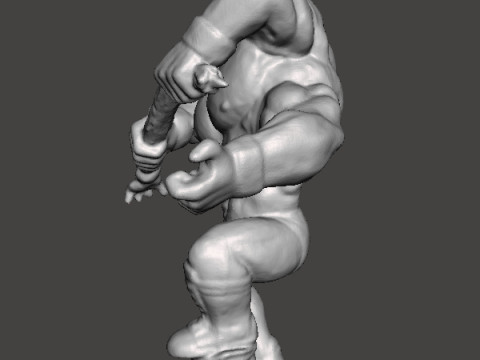 MUTANT LUCHADOR WRESTLER MINIATURE MODEL FIGURE FOR FANTASY HORROR GAMES RPG DND 3D Принт Модель