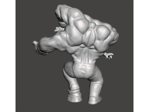 MUTANT LUCHADOR WRESTLER MINIATURE MODEL FIGURE FOR FANTASY HORROR GAMES RPG DND 3D Print Model