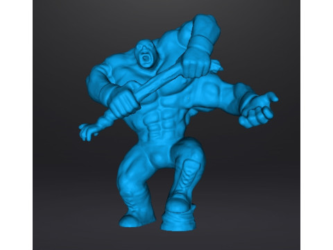 MUTANT LUCHADOR WRESTLER MINIATURE MODEL FIGURE FOR FANTASY HORROR GAMES RPG DND 3D Принт Модель