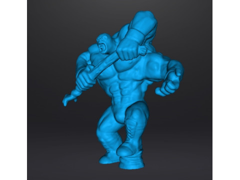 MUTANT LUCHADOR WRESTLER MINIATURE MODEL FIGURE FOR FANTASY HORROR GAMES RPG DND 3D Принт Модель