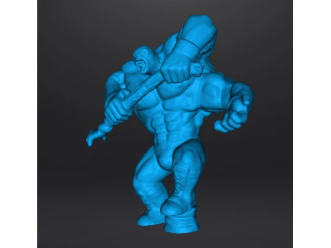 MUTANT LUCHADOR WRESTLER MINIATURE MODEL FIGURE FOR FANTASY HORROR GAMES RPG DND 3D Print Model