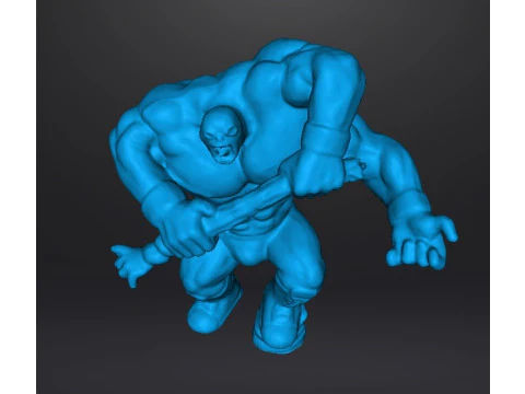 MUTANT LUCHADOR WRESTLER MINIATURE MODEL FIGURE FOR FANTASY HORROR GAMES RPG DND 3D Print Model