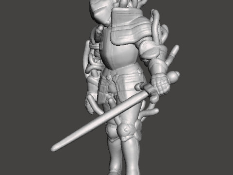 RE4 ARMOR KNIGHT PLAGA MINIATURE MODEL FOR HORROR OR FANTASY GAMES RPG DND Model Cetak 3D