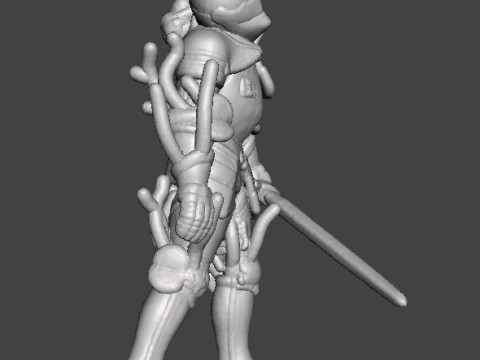 RE4 ARMOR KNIGHT PLAGA MINIATURE MODEL FOR HORROR OR FANTASY GAMES RPG DND Model Cetak 3D