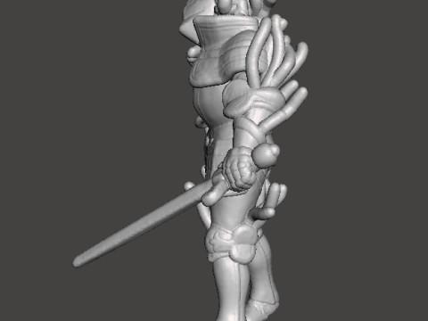 RE4 ARMOR KNIGHT PLAGA MINIATURE MODEL FOR HORROR OR FANTASY GAMES RPG DND Model Cetak 3D