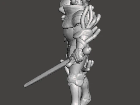 RE4 ARMOR KNIGHT PLAGA MINIATURE MODEL FOR HORROR OR FANTASY GAMES RPG DND 3D Print Model