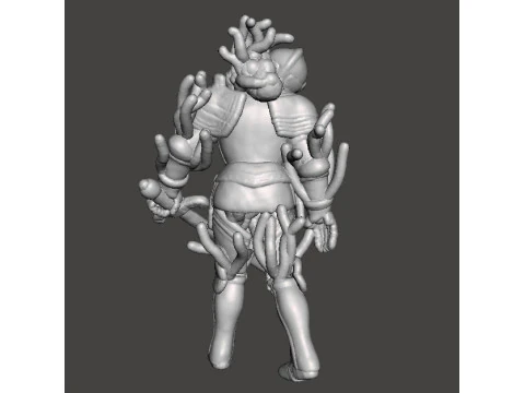 RE4 ARMOR KNIGHT PLAGA MINIATURE MODEL FOR HORROR OR FANTASY GAMES RPG DND 3D Print Model