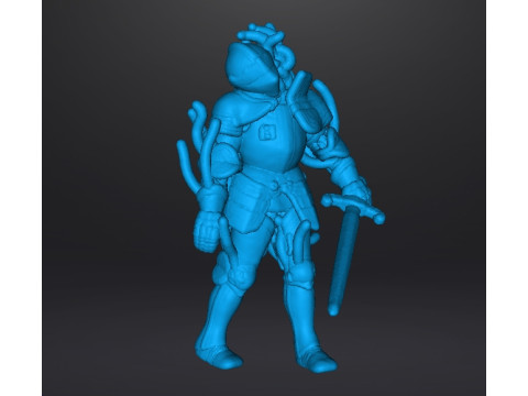 RE4 ARMOR KNIGHT PLAGA MINIATURE MODEL FOR HORROR OR FANTASY GAMES RPG DND Model Cetak 3D