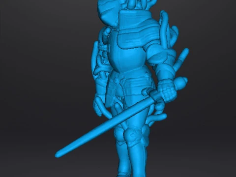 RE4 ARMOR KNIGHT PLAGA MINIATURE MODEL FOR HORROR OR FANTASY GAMES RPG DND 3D Print Model