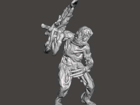 RE7 BLADE MOLDED MONSTER MINIATURE MODEL FOR HORROR OR FANTASY GAMES RPG DND 3D Print Model