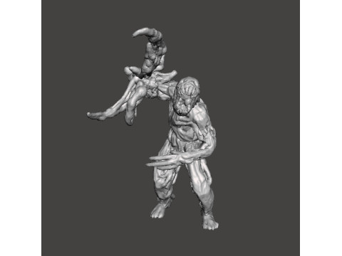 RE7 BLADE MOLDED MONSTER MINIATURE MODEL FOR HORROR OR FANTASY GAMES RPG DND Modello di stampa 3D