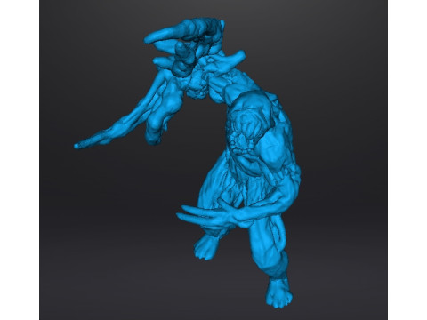 RE7 BLADE MOLDED MONSTER MINIATURE MODEL FOR HORROR OR FANTASY GAMES RPG DND Modello di stampa 3D
