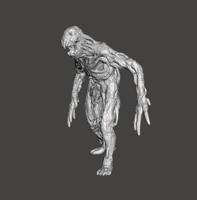 RE7 模制怪物微型模型，适用于恐怖或奇幻游戏角色扮演游戏 DND 3D 打印模型 .c4d .max .obj .3ds .fbx .stl .blend 