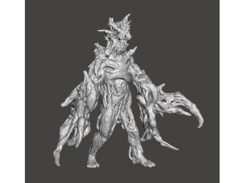 RE7 DOUBLE BLADE MOLDED MONSTER MINIATURE MODEL FOR HORROR OR FANTASY GAMES RPG DND 3D Print Model