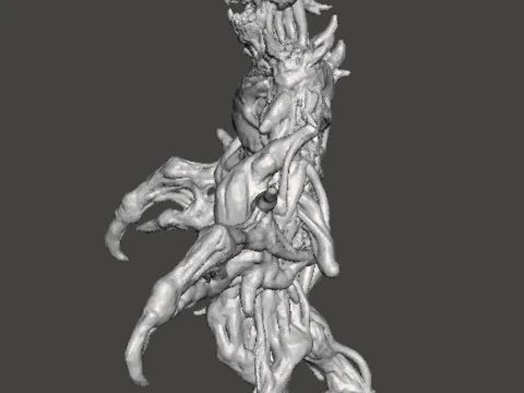 RE7 DOUBLE BLADE MOLDED MONSTER MINIATURE MODEL FOR HORROR OR FANTASY GAMES RPG DND 3D Print Model
