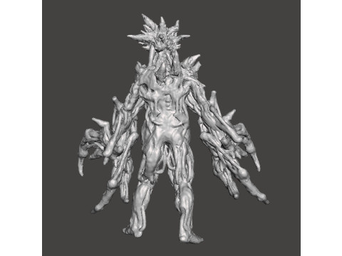 RE7 DOUBLE BLADE MOLDED MONSTER MINIATURE MODEL FOR HORROR OR FANTASY GAMES RPG DND 3D Print Model