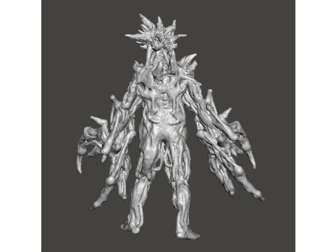 RE7 DOUBLE BLADE MOLDED MONSTER MINIATURE MODEL FOR HORROR OR FANTASY GAMES RPG DND 3D Print Model