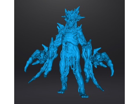 RE7 DOUBLE BLADE MOLDED MONSTER MINIATURE MODEL FOR HORROR OR FANTASY GAMES RPG DND 3D Print Model
