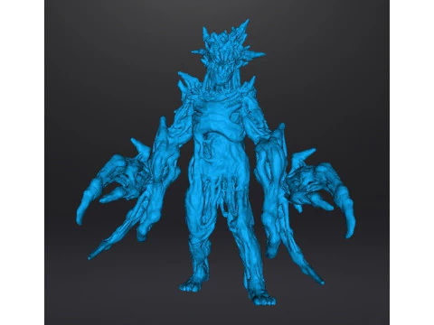 RE7 DOUBLE BLADE MOLDED MONSTER MINIATURE MODEL FOR HORROR OR FANTASY GAMES RPG DND 3D Print Model
