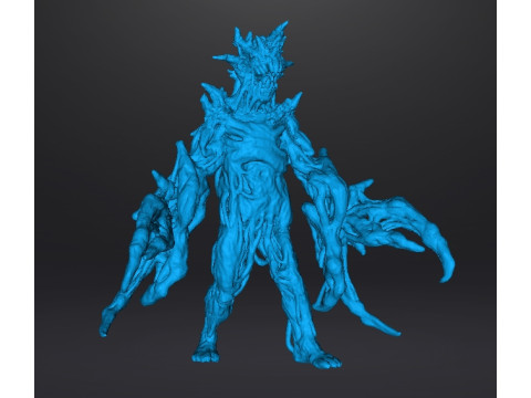RE7 DOUBLE BLADE MOLDED MONSTER MINIATURE MODEL FOR HORROR OR FANTASY GAMES RPG DND 3D Print Model