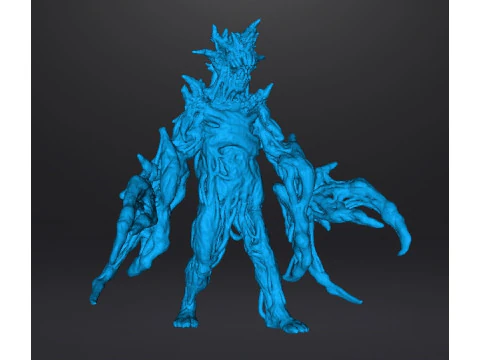 RE7 DOUBLE BLADE MOLDED MONSTER MINIATURE MODEL FOR HORROR OR FANTASY GAMES RPG DND 3D Print Model