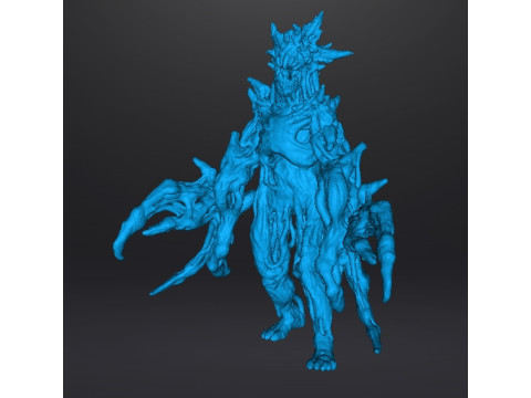 RE7 DOUBLE BLADE MOLDED MONSTER MINIATURE MODEL FOR HORROR OR FANTASY GAMES RPG DND 3D Print Model