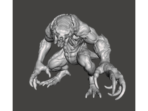 RE3 HUNTER BETA MONSTER MINIATURE MODEL FOR HORROR OR FANTASY GAMES RPG DND 3D 打印模型
