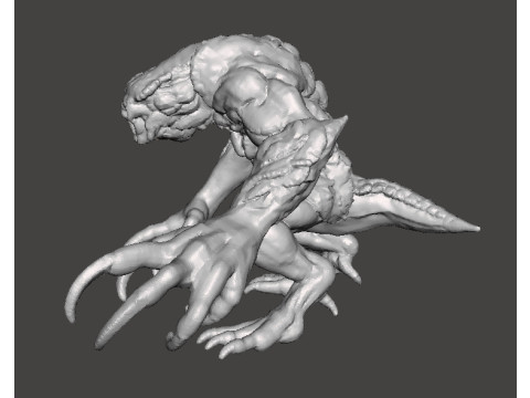 RE3 HUNTER BETA MONSTER MINIATURE MODEL FOR HORROR OR FANTASY GAMES RPG DND 3D 打印模型