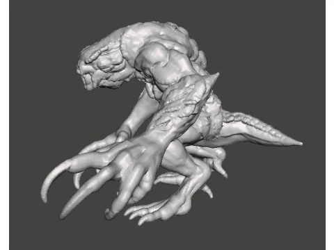 RE3 HUNTER BETA MONSTER MINIATURE MODEL FOR HORROR OR FANTASY GAMES RPG DND 3D Print Model