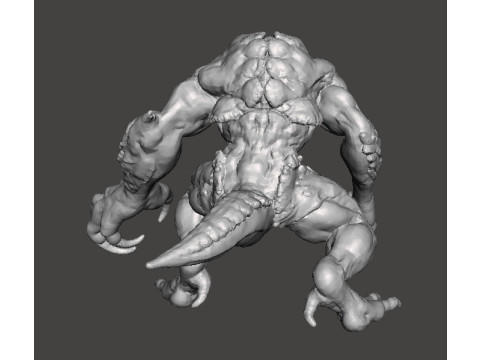 RE3 HUNTER BETA MONSTER MINIATURE MODEL FOR HORROR OR FANTASY GAMES RPG DND 3D 打印模型