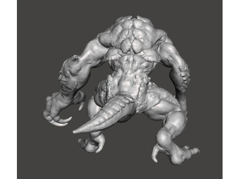 RE3 HUNTER BETA MONSTER MINIATURE MODEL FOR HORROR OR FANTASY GAMES RPG DND 3D Print Model