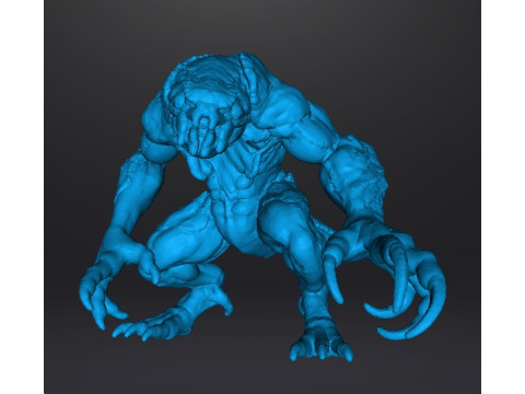 RE3 HUNTER BETA MONSTER MINIATURE MODEL FOR HORROR OR FANTASY GAMES RPG DND 3D 打印模型