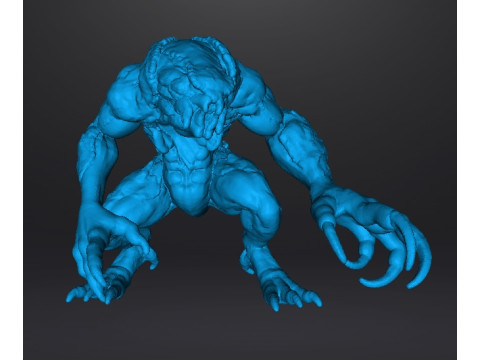 RE3 HUNTER BETA MONSTER MINIATURE MODEL FOR HORROR OR FANTASY GAMES RPG DND 3D 打印模型