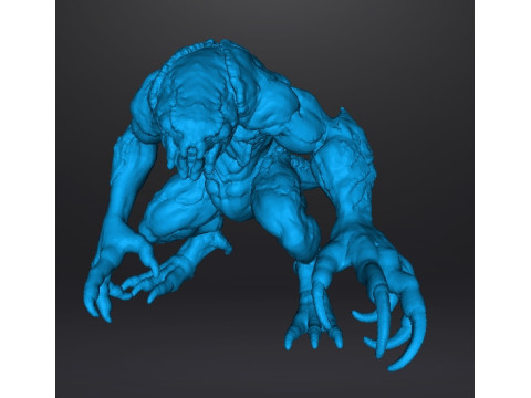 RE3 HUNTER BETA MONSTER MINIATURE MODEL FOR HORROR OR FANTASY GAMES RPG DND 3D 打印模型