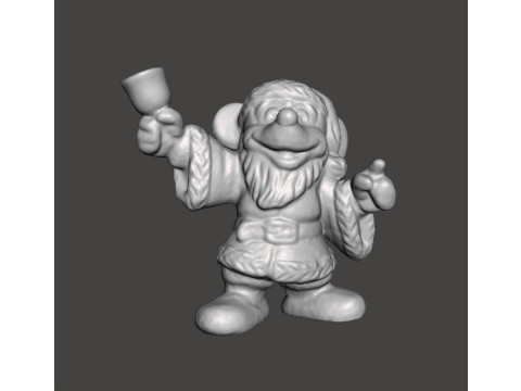 MICKEY SANTA CLAUS CHRISTMAS VINTAGE FIGURE MODEL STATUE ORNAMENT 3Dプリントモデル
