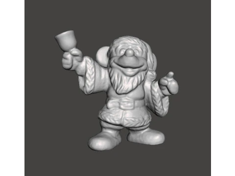 MICKEY P&Egrave;RE NO&Euml;L NO&Euml;L VINTAGE FIGURE MOD&Egrave;LE STATUE ORNEMENT Modèles 3D en vedette