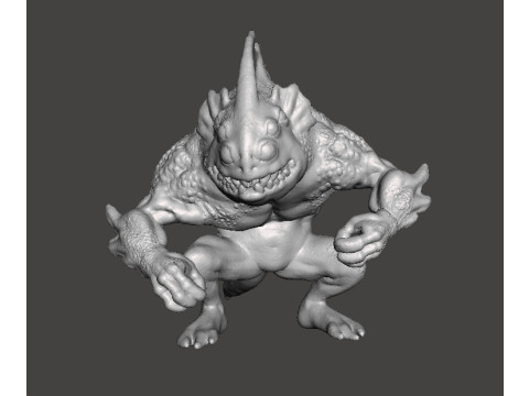 LOVECRAFT DEEP ONE MINIATURE MODEL FIGURE FOR FANTASY OR HORROR GAMES RPG DND 3Dプリントモデル