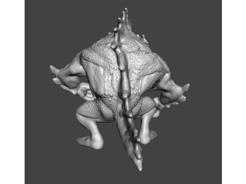 LOVECRAFT DEEP ONE MINIATURE MODEL FIGURE FOR FANTASY OR HORROR GAMES RPG DND 3D 프린트 모델