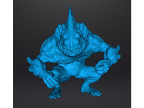 LOVECRAFT DEEP ONE MINIATURE MODEL FIGURE FOR FANTASY OR HORROR GAMES RPG DND 3D 프린트 모델
