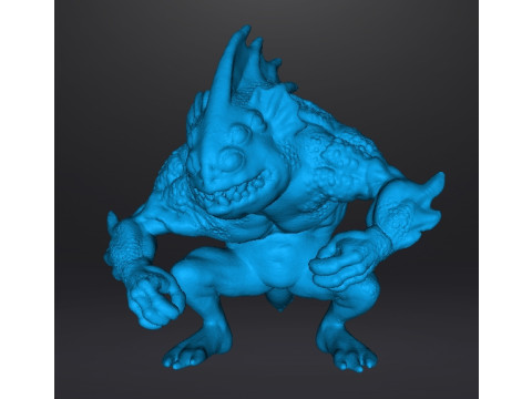 LOVECRAFT DEEP ONE MINIATURE MODEL FIGURE FOR FANTASY OR HORROR GAMES RPG DND 3D 프린트 모델